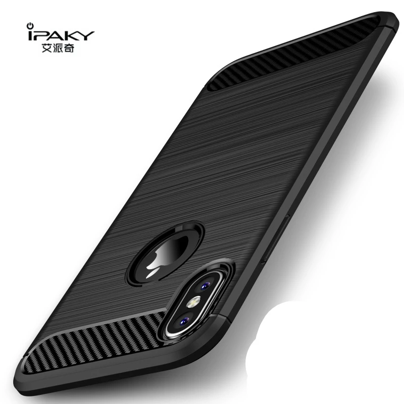 Оригинальный Чехол iPaky для iPhone 10 X Модный мягкий силиконовый чехол из ТПУ