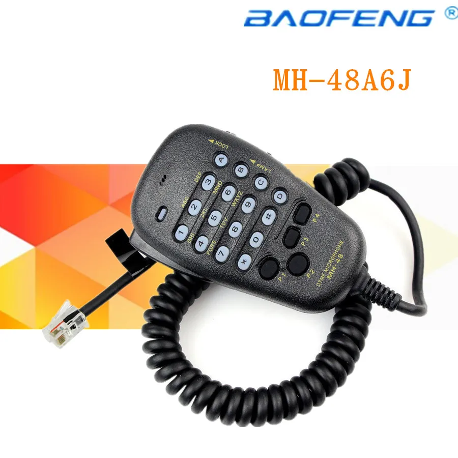 Абсолютно автомобильный Радио MH-48A6J DTMF микрофон для Yaesu FT-8800R FT-8900R динамик с бесплатной доставкой