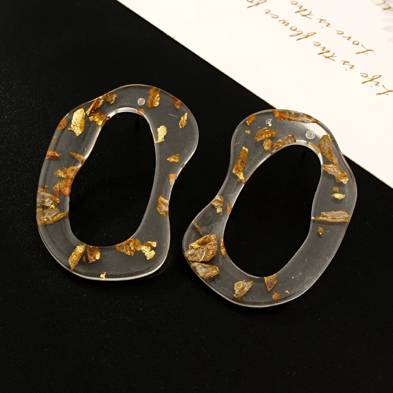 

Dayoff Korea Irregular Acrylic Resin Acetate Stud Earring Piecring Earstud Transparent Hollow Stud Earrings Women Jewelry E664