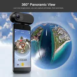 2018 Insta360 один 4 К 360 панорамный Камера VR видео Спорт действий Камера 24MP пуля время 6 оси гироскоп интернет-трансляция для iPhone Cam