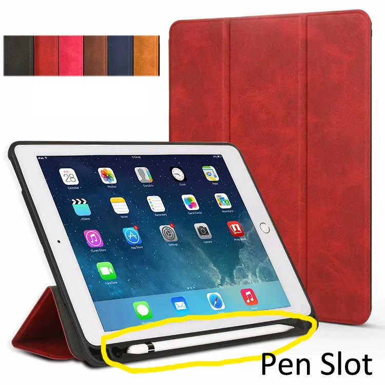 Умный чехол в стиле ретро для iPad 9 7 2017 2018 Pro силиконовый мягкий складной с