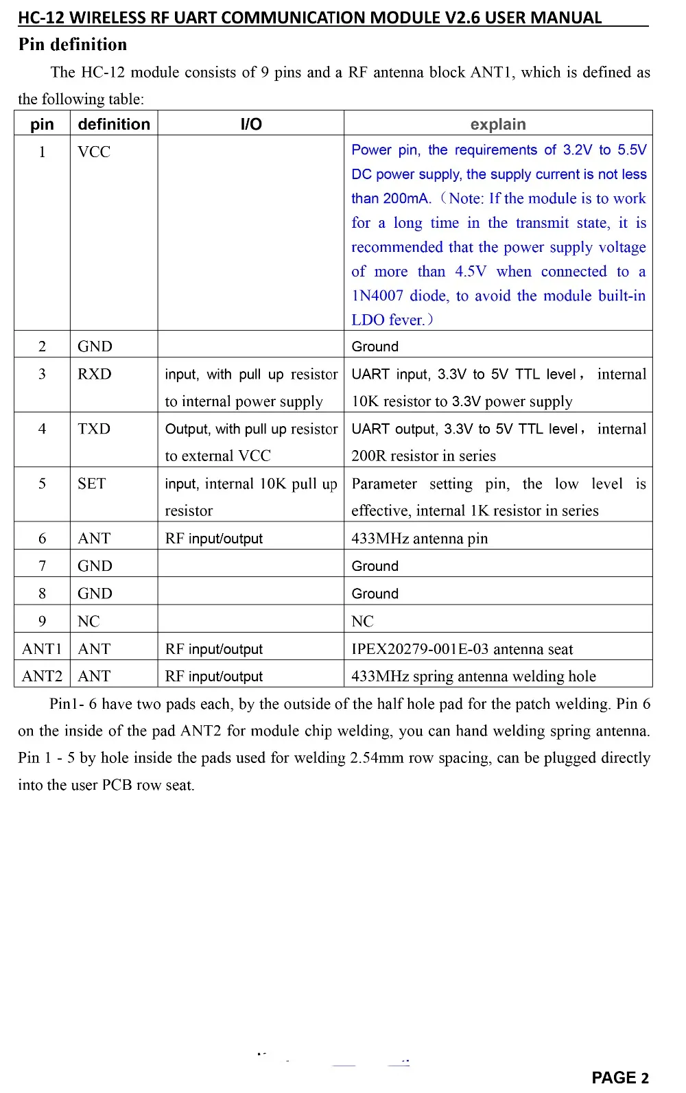 3 HC-12 USER MANUAL V2