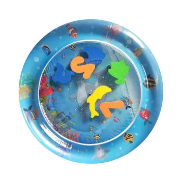 

Inflatable Baby Infant Ocean Animal Pattern Water Play Mat Fun Activity Play Center Water Filled Playmat