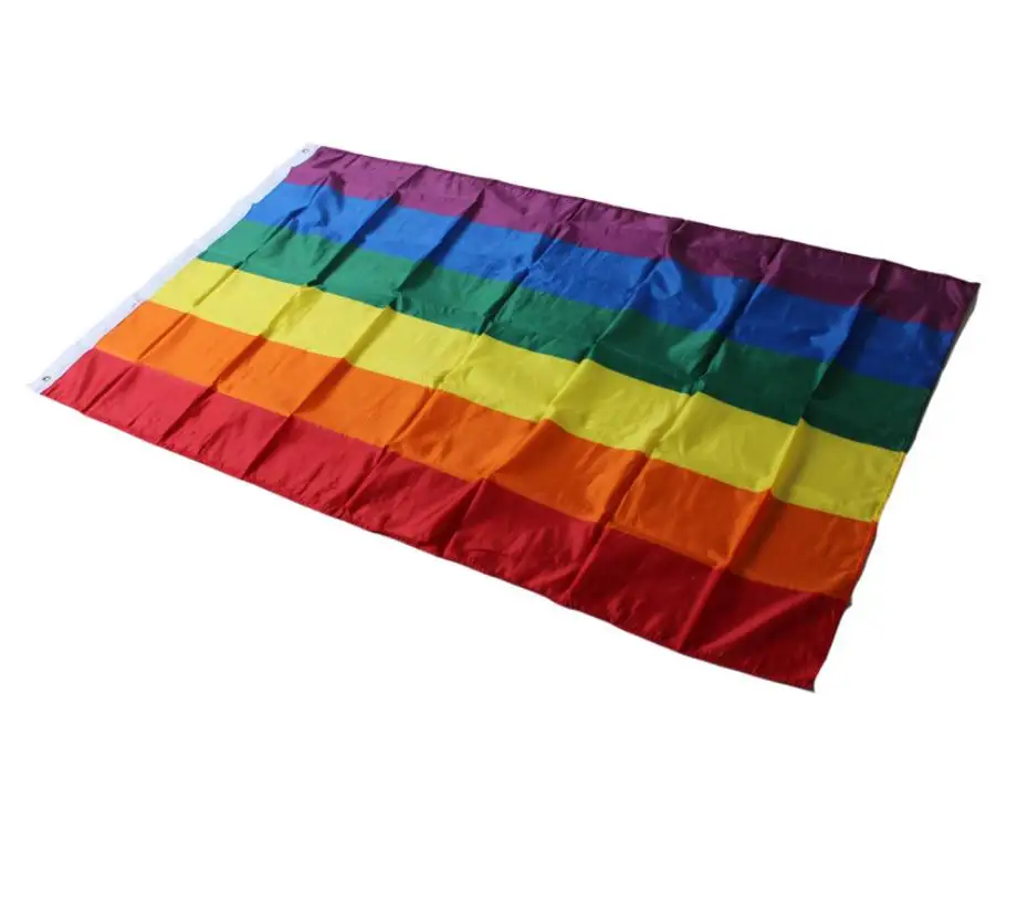 Wholesale 2pc/lot Administrative supplies multinational flag rainbow flag stationery 90*150cm