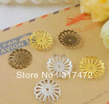 

14mm Antique Bronze Flower Bead Caps\Metal Caps Filigree DIY Jewelry Findings