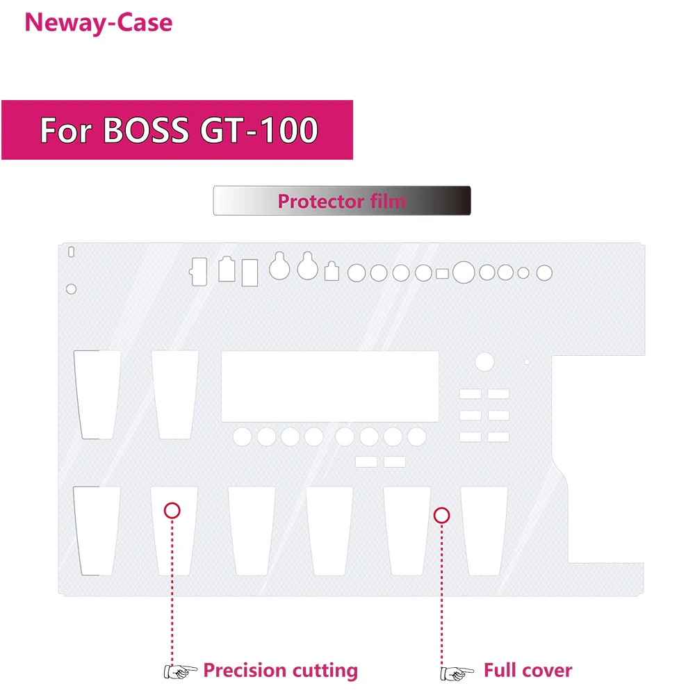 Neway-чехол для электрогитары с мультиэффектом Защитная пленка для BOSS GT-100 аксессуары для гитарных педалей