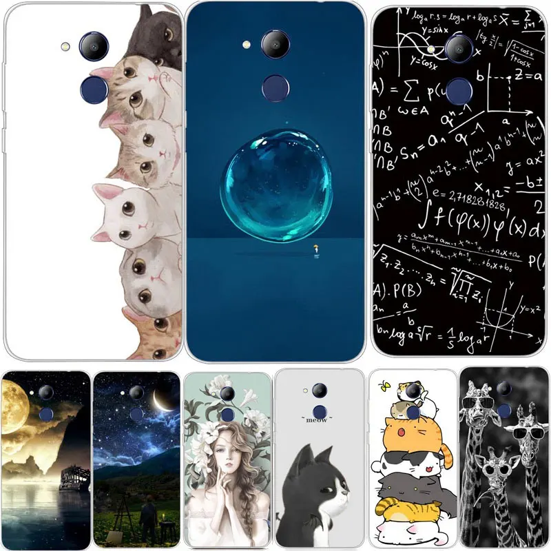 

For Huawei Honor 6C Pro Case Cute Silicone Cartoon Painted Soft TPU Cover For Honor 6C Pro Jmm-l22 5.2 inch Phone Case Coque
