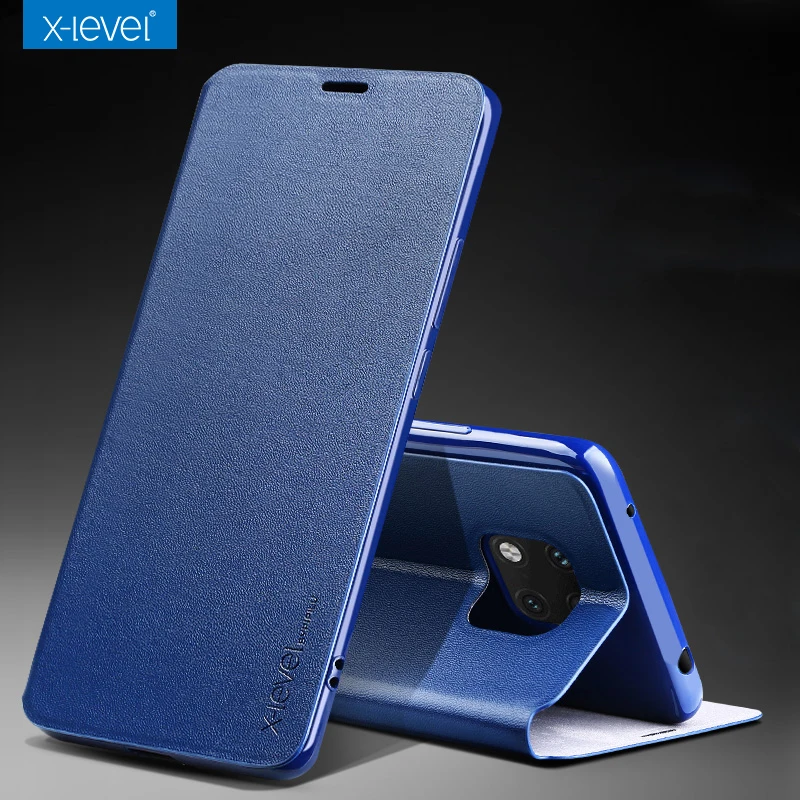 

X-Level Ultra-thin PU Leather Flip case for Huawei Mate20/ Mate20 pro with kickstand case cover for Mate 20 Lite Luxury Business