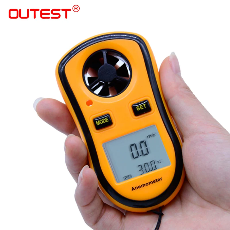 

Portable Anemometer Anemometro Thermometer GM8908 Wind Speed Gauge Meter Windmeter 30m/s LCD Digital Hand-held Measure tool