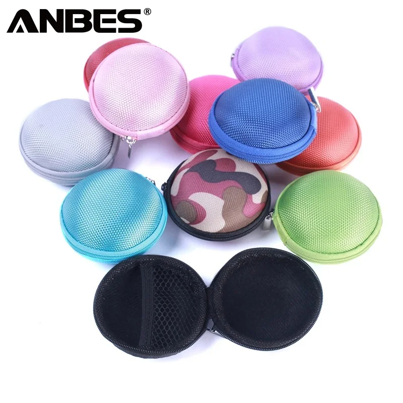 

ANBES Earphone Case Storage Carrying Hard Bag Box Holder For Earphone Headphone Accessories Earbuds memory Card USB Cable Cases