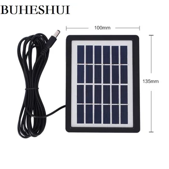 

BUHESHUI 2pcs 1.3W 6V Solar Cell Module+3M Cable DC5521 DIY Solar Panel Charger For 3.7V Battery System Light Polycrystalline