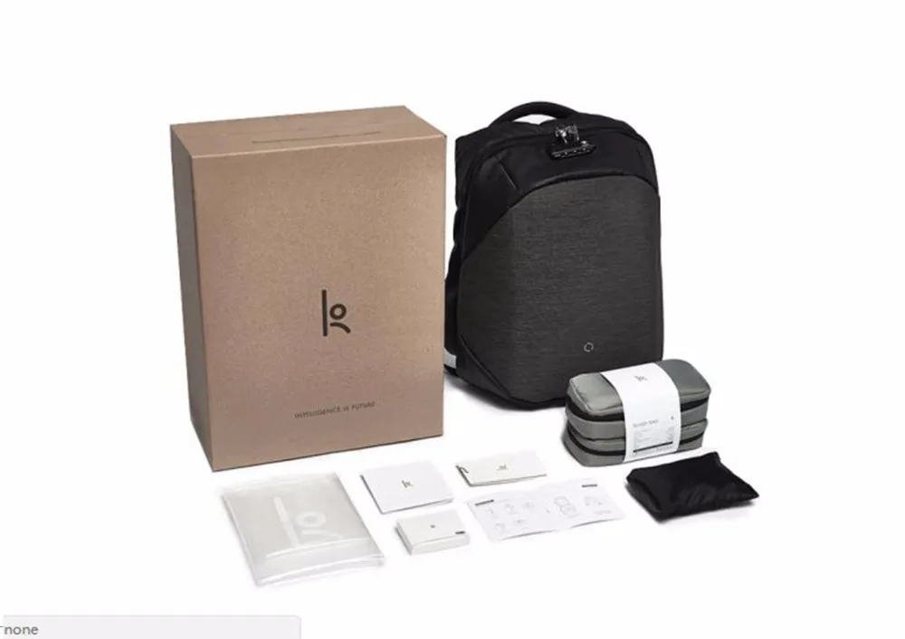 

For KORIN Click Stereo Backpack Smart Casual Business Fashion Laptop Bag 15 Inch Large Capacity Backpack