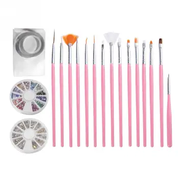 

15pcs/Set Nail Art Pen Brush Set Line Drawing Painting Pen Striping Tape Line Manicure Tools Gel Nail Polish Kit