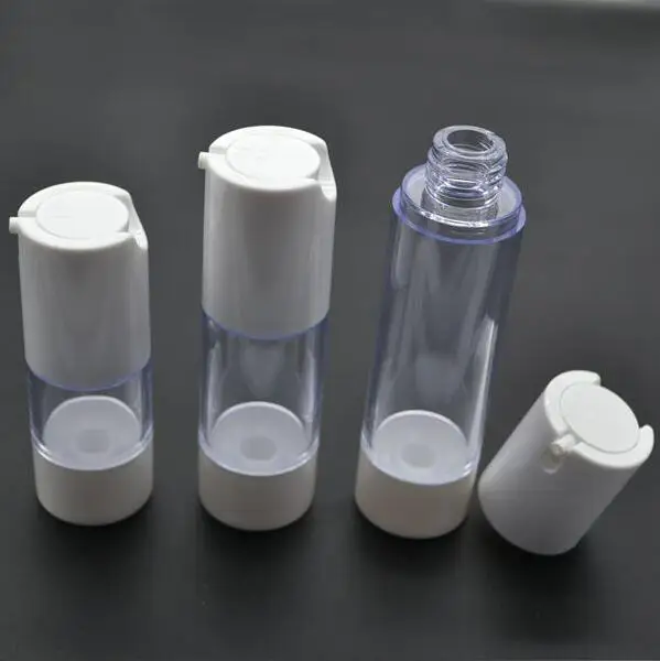 15ml 30ml 50ml White Empty Plastic Shampoo Cosmetic Sample Containers