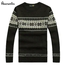 Зимние мужские пуловеры с принтом снега, свитера из трикотажной ткани, мужской свитер с круглым воротником, свитер M~ 3XL 60
