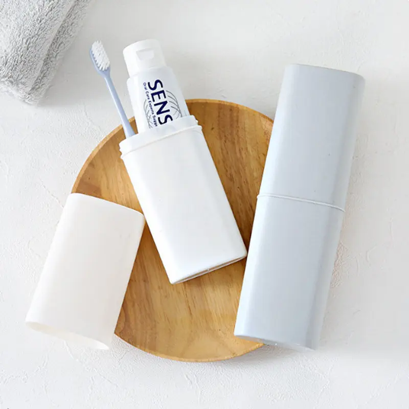 

Toothbrush Holder Case Outdoor Travel Camping Toothpaste Multi Cap Storage Case Tooth Brush Storage Holder Box Bathroom Tools