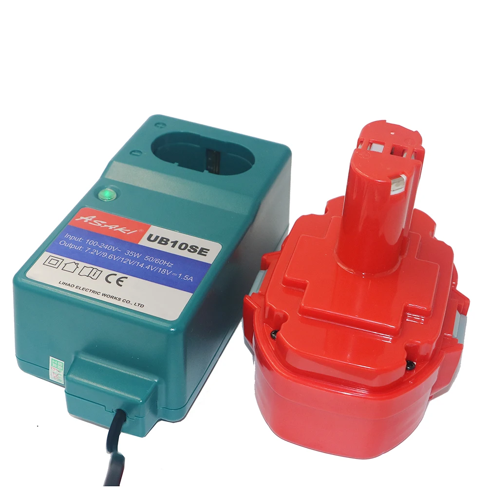 Batería recargable y cargador para Makita PA14, taladros inalámbricos 1420, 1422, 1433, 1435F, JR140D, 192699 A, V|battery for makita|charger for drillcharger makita - AliExpress