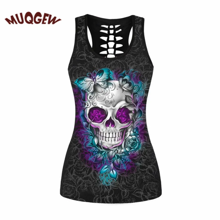 Buy skull clothing butterfly skull printed women