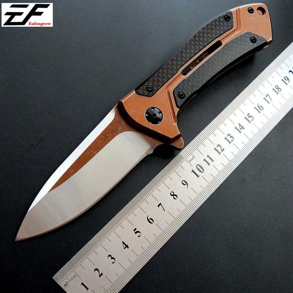 Efeng ZT 0801 CF шарикоподшипник складной нож D2 Лезвие сталь+ ручка из углеродного волокна ножи для кемпинга охоты выживания