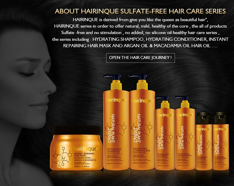 HAIRINQUE Новые поступления 12% Уход за волосами Кератиновое лечение волос комплект и 10 мл масло для волос кокосовое масло кожи Уход за волосами