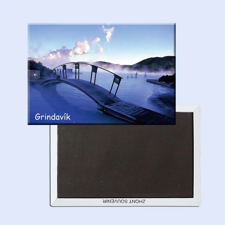 

SOUVEMAG Blue Lagoon Resort -Grindavik, Iceland Travel Refrigerator Magnets 21100,Souvenirs of Worldwide Tourist Landscape