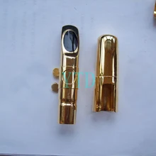 Вниз E Мелодия-саксофон металла флейта голова, позолоченные СЧ саксофон ЗОЛОТО мундштук, саксофон части