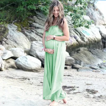 

vetement femme 2019 Women Pregnanty maternity clothes dress Sleeveless Pregnant Maternity Solid Vest Sexy Long Nursing Dress