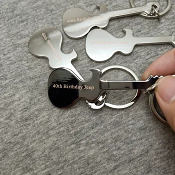 

Unique Personalized log Guitar opener Key ring Metal Beer opener Bottle Opener print free with any logo any design and any text