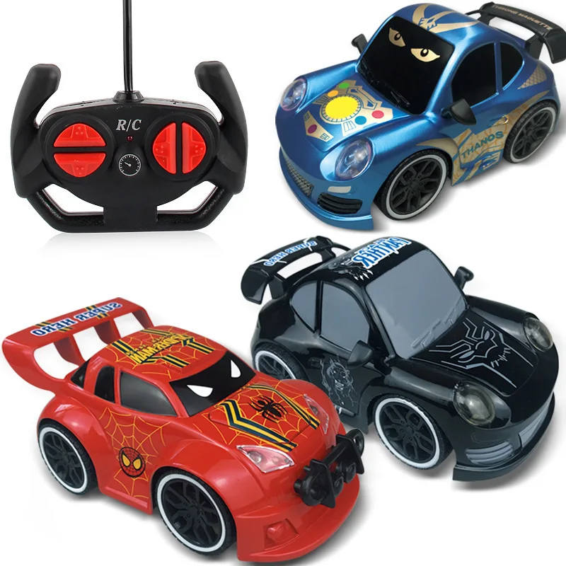 

4CH Remote Control RC Car Vehicle Children Kids Eletric Toys Hobbies Gift Thanos Iron Man Captain America Black Panther