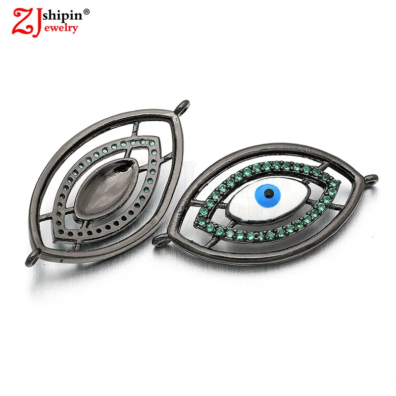 

2018 new fashion micro inlaid zircon CZ round DIY jewelry pendant for luxury men and women necklace jewelry production