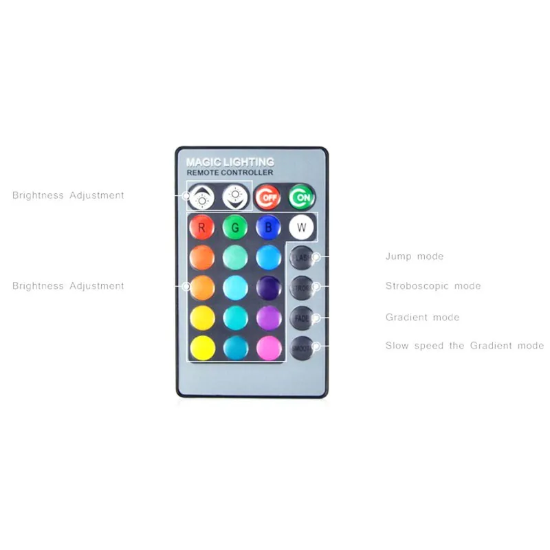 16 смена Цветов RGB Светодиодная лампа для отдыха декоративная атмосферная E27 5W 85 V
