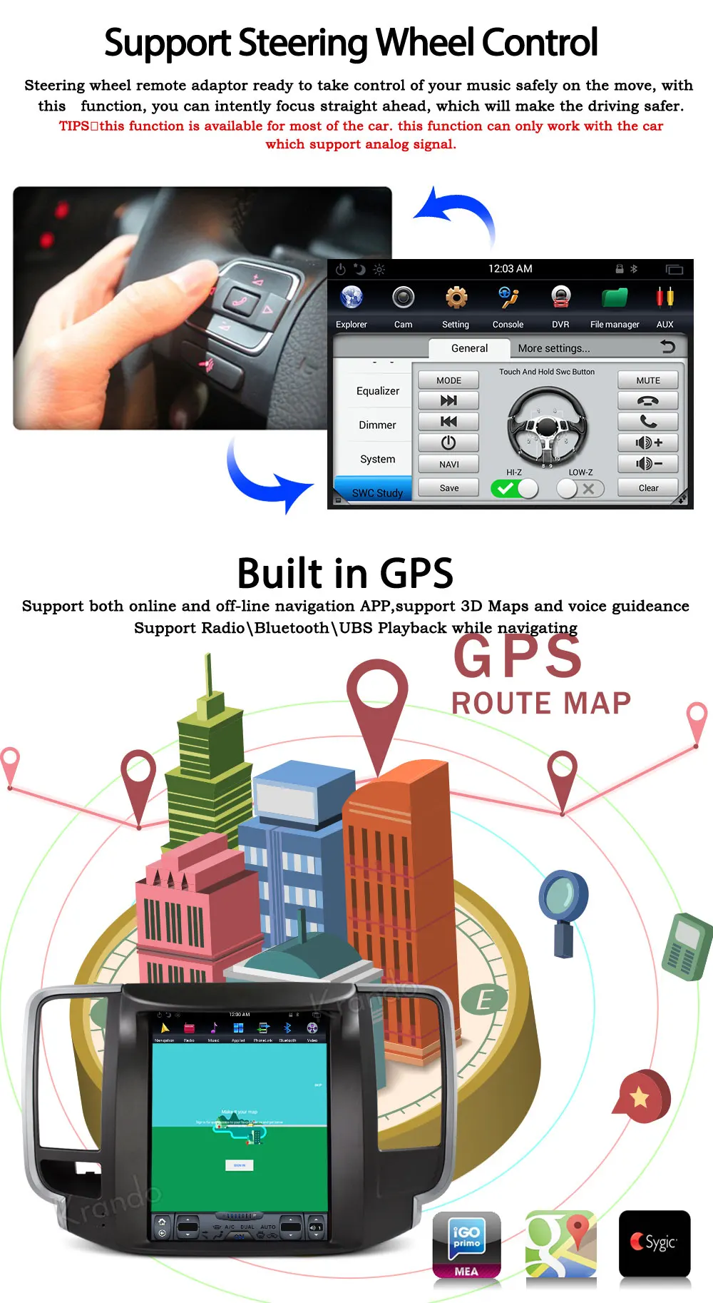 Flash Deal Krando Android 8.1 10.4"Tesla style Vertical screen car dvd radio multimedia system player For Nissan Teana 2008-2012 navigation 6