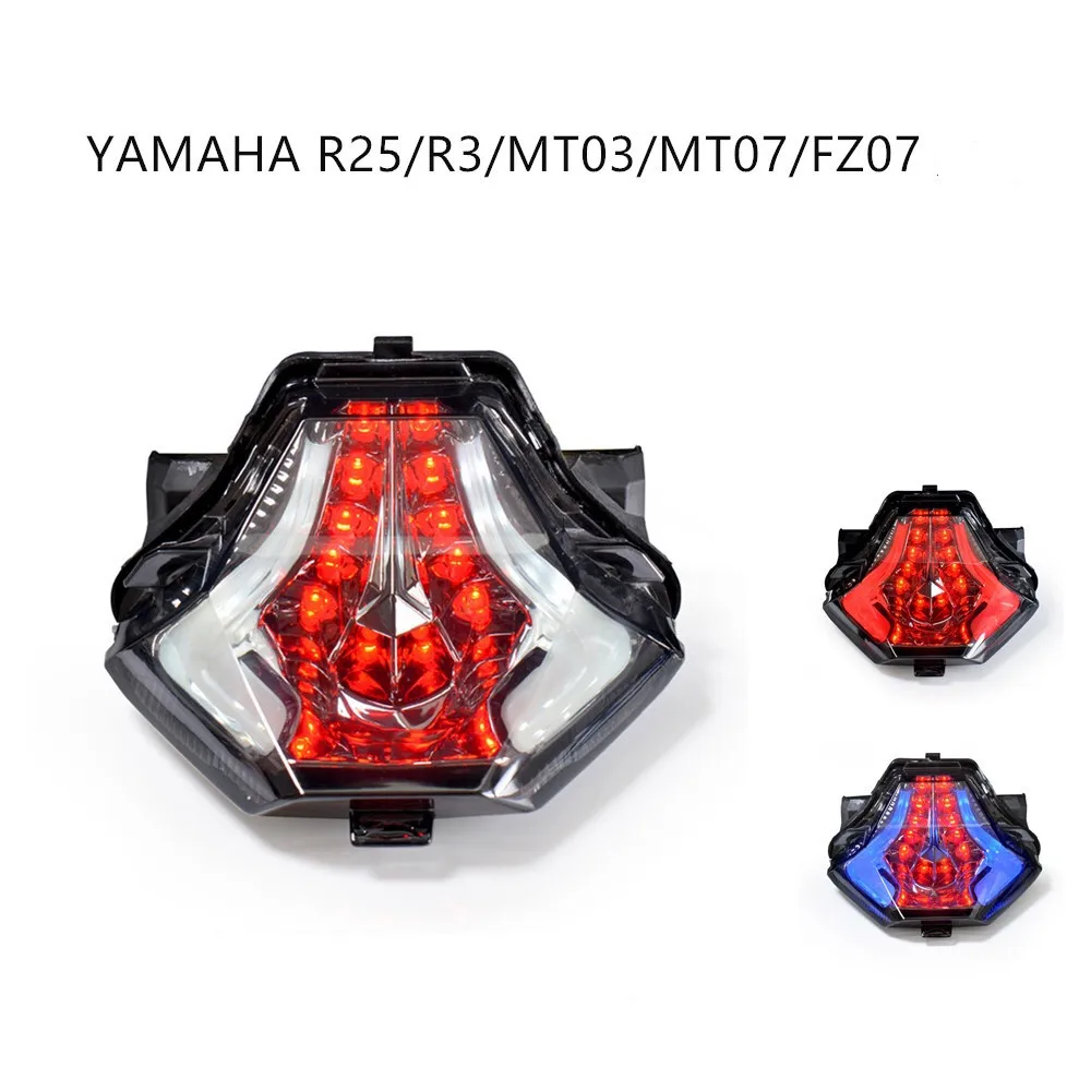 

Motorcycle Integrated LED Tail Light Brake Turn signal Blinker Lamp For Yamaha R25 R3 MT03 MT07 FZ07 2013 2014 2015 2016