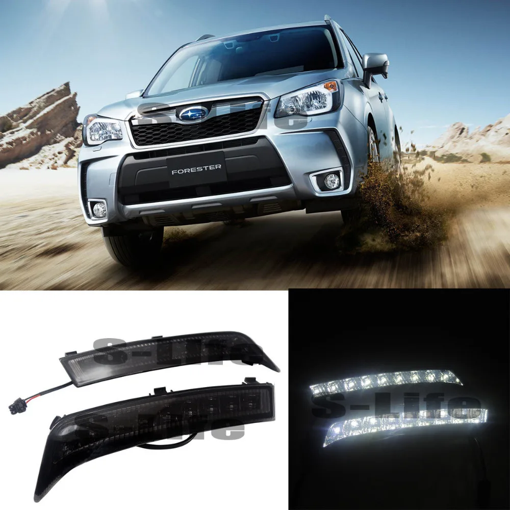 

Car LED Daytime Running Light DRL Fog Driving Bulbs For 2013-2016 Subaru Forester 8XLED
