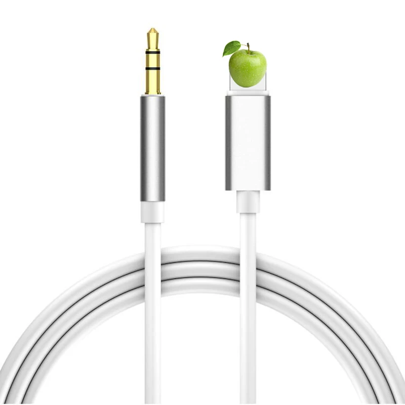 5 в для Lightning AUX автомобиля 3 мм аудио кабель iPhone 7 8 X XR Передача адаптер папа 1 м