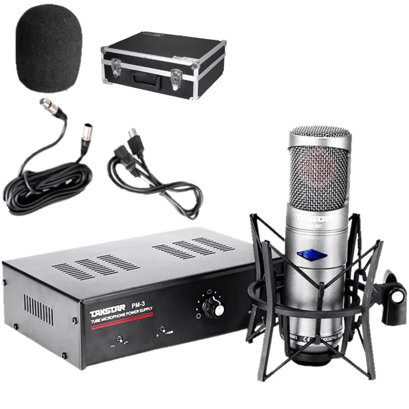 

Takstar CM-450-L Vacuum tube condenser microphone bass filter nine directivity characteristics for Recording, broadcasting ect.
