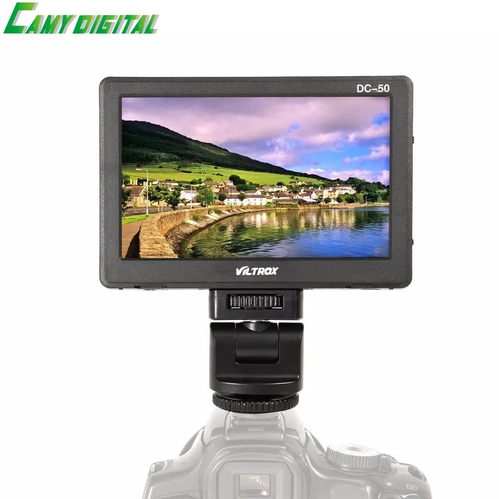 

Viltrox DC-50 Viltrox DC-50 Portable 5 Inches Screen 480P Clip-on Color LCD Monitor HDMI for Camera Photo Studio Accessories
