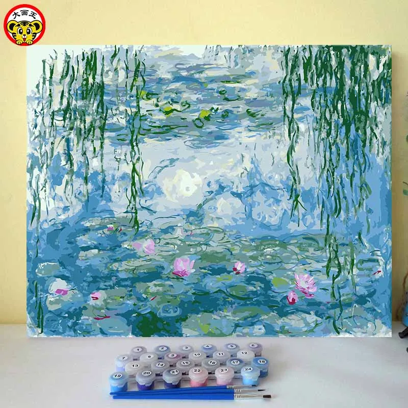 Краска по номерам плакат Драконий жемчуг живописи Холст Картина wall art плакаты и