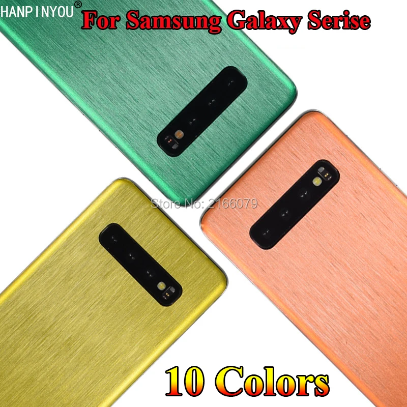 

For Samsung Galaxy S10 S8 S9 Plus S10e Note 9 8 7 5 Back Coloful Ice Wire Drawing Decal Skin Protective Film Sticker