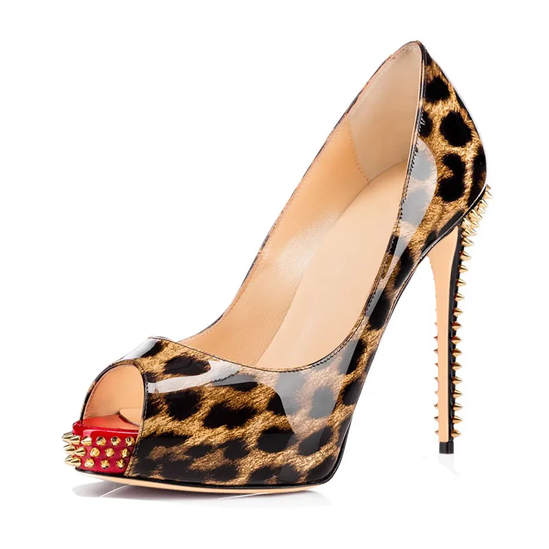 printed high heels