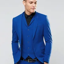 На заказ/голубого цвета мужские свадебные костюмы для выпускного вечера из 3 предметов лучшие мужские смокинги жениха две кнопки блейзер красивые костюмы для торжественных обедов