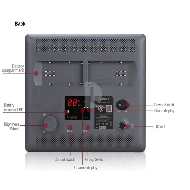 2 шт/Лот Aputure HR672W высокий CRI 95+ 672 Led видео Студийный светильник Панель w/2,4G пульт дистанционного управления+ батареи+ светильник стойки