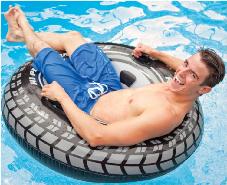 114cm Tyre Style Inflatable Swim Ring 