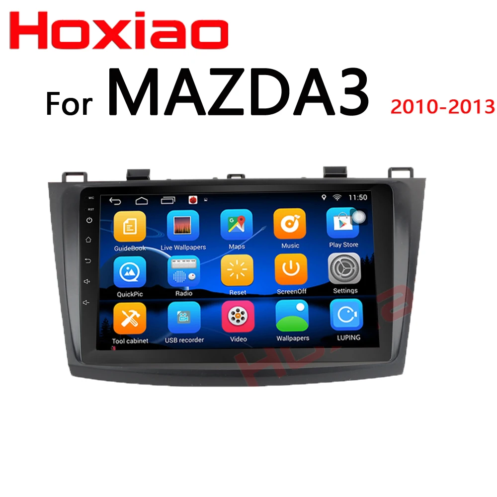 2 DIN radio For MAZDA 3 2010 2011 2012 2013 9 inch 1024 * 600 Car Android WIFI Bluetooth gps