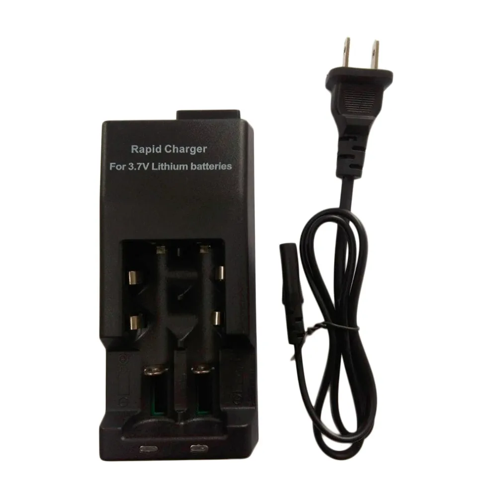 Wholesale 1Set Rechargeable 3 7V US Plug Black WF 139 Lithium 18650