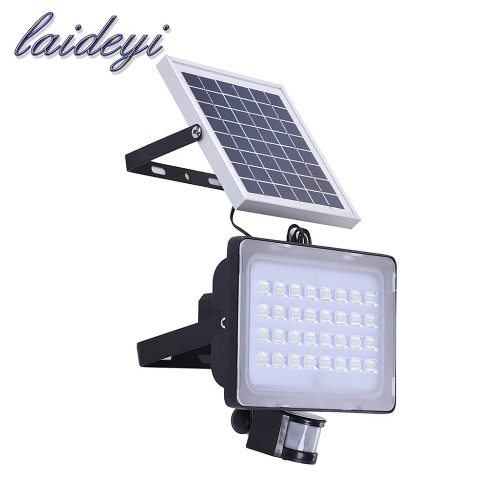 

5PCS 50W garden lights with solar panels motion sensor 12V 24V garden lamps on solar batteries path wall lamp waterproof 6000lms