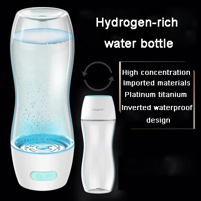 Водород богатая чашка для воды Титан Портативный Водород и кислород сепаратор воды ионизатор щелочной воды Кувшин Бутылка