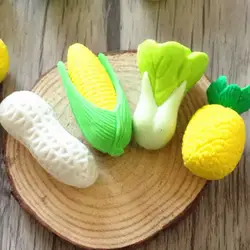 2 шт./лот овощи капуста ананас Кукуруза Арахис ластик для карандашей резина для детей Подарки нетоксичный безопасный материал