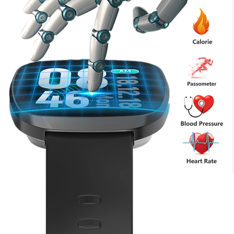 

Smart Watch Men Women Sport Watch Blood Pressure Waterproof Activity Fitness Heart Rate Monitor Smartwatch For Android ios