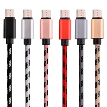 200 шт./лот 1 м 2 м 3 м Алюминий из алюминиевого сплава в оплетке Micro V8 usb кабель наборы аксессуаров для телефонов для samsung s4 s6 s7 note 2 4 для HTC LG Sony